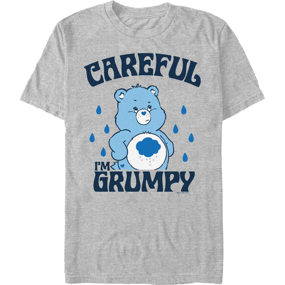 Grumpy Bear Careful Warning Care Bears Tshirt